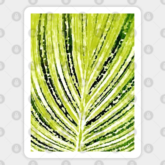 Abstract Leaf Pattern Magnet by Banyu_Urip